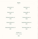 Menu Grive - Les digestifs