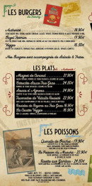 Menu L'Authentik - Les burgers, plats et poissons