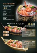 Menu Ahika - Chirashi et menus plateaux