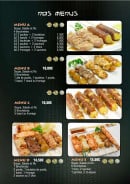 Menu Ahika - Les menus standard