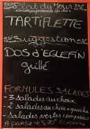 Menu Gouts & compagnie - Un exemple de menu du jour