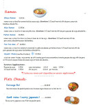 Menu Japontori - Ramen et plats chauds