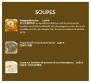 Menu L'abri du dragon - soupes