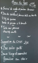 Menu Brasserie du Lou Rugby - Exemple de menu