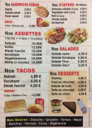 Menu Fahima fried chiken - Les sandwichs, assiettes, tacos...