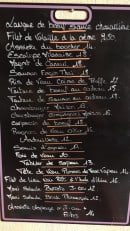 Menu L'echalote - Un exemple de menu du jour