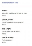 Menu La Commune - Farah&#039;s kitchen  desserts