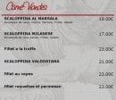 Menu Nicolo e maria - Les viandes