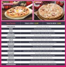 Menu Express Pizza - Les pizzas base tomate