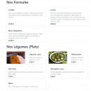 Carte et menu de Bombay Tandoori à Villeurbanne — Les formules et légumes