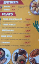 Menu Diak’s African Food - Les entrées et plats