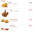 Menu Jet Pizza - Les tex mex