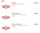 Menu Jet Pizza - Les menus