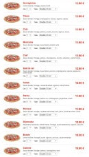 Menu Jet Pizza - Les pizzas suite