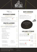 Menu La bascule - Poissonnerie, boucherie et fromagerie,...