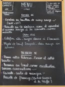 Carte et menu de La Tamtamerie à Villeurbanne — Exemple de menu
