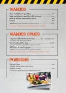 Menu Oxxo - Viandes et poissons 