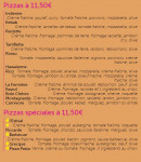 Menu Pizza Rosa - Les pizzas suite
