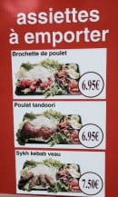 Carte et menu de Royal khan tandoori à Villeurbanne — les assiettes