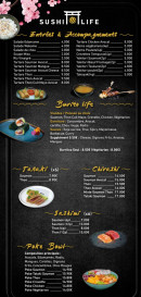 Carte et menu de Sushi Life à Villeurbanne — Les entrées, accompagnements et poké bowl,...