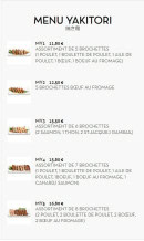 Carte et menu de Sushi Ramen à Villeurbanne — Les menus yakitori