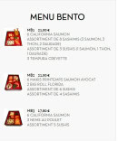 Carte et menu de Sushi Ramen à Villeurbanne — Les menus bento