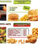 Menu Family Pizza - Les burgers et tex mex