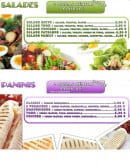 Menu Family Pizza - Les salades et paninis