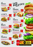 Menu Foolek pizz - Les burgers