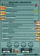 Menu Monsieur Albert - Les hot dog