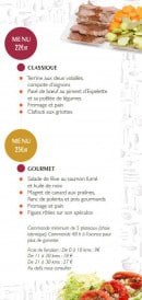 Menu Ateliers gourmands - Le menu 22€ et le menu 25€