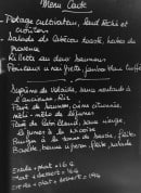 Menu L'Agape 1913 - Exemple de menu