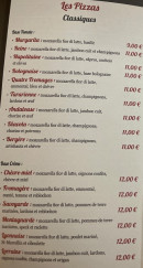 Menu Farniente - Les pizzas  classiques