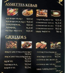 Menu Chez Lale - Les assiettes kebab et grillades