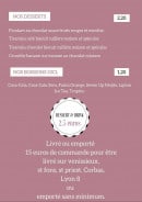 Menu Cooked & Fresh - Les desserts et boissons