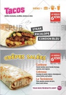 Menu pizzntacos - Menus tacos et crêpe salées 