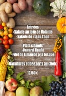 Menu La Passerelle - Un exemple de menu du jour