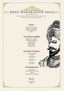 Carte et menu de Indian Garden à Belleville-en-Beaujolais — Les menus mamaharadjah grill
