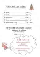 Menu Le resto du parc - Foie gras à la coupe