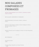 Carte et menu de La Maison des Beaujolais à Saint Jean d'Ardieres — Les salades et fromages