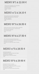 Carte et menu de La Maison des Beaujolais à Saint Jean d'Ardieres — Les menus