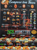 Menu Ck's house - Tacos personnalisé et assiettes