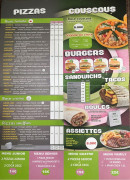 Menu Croq Pizzas - Les pizzas, burgers, ...