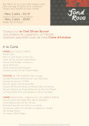 Menu Found Rose - Les plats d' automne