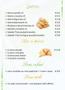 Menu Uncle Thaï - Les entrées, menu  enfant et menu midi,...