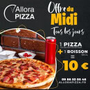 Menu Allora Pizza - OFFRE DU MIDI