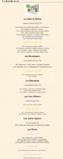 Menu L'atelier du Louvre - Bouteilles de vin