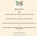 Menu L'atelier du Louvre - Menu du terroir