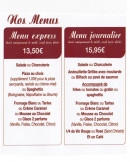 Carte et menu de Pizzeria Sauveur à Saint Symphorien d'Ozon — menus
