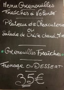 Menu Le Bistrot de Mathilde - Exemple de menu